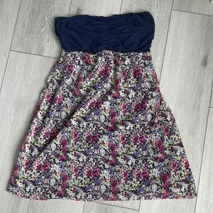 EXPRESS strapless floral dress
